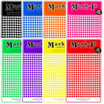 Image featuring 1/8 inch Mark-It Dots in one of eight available colors